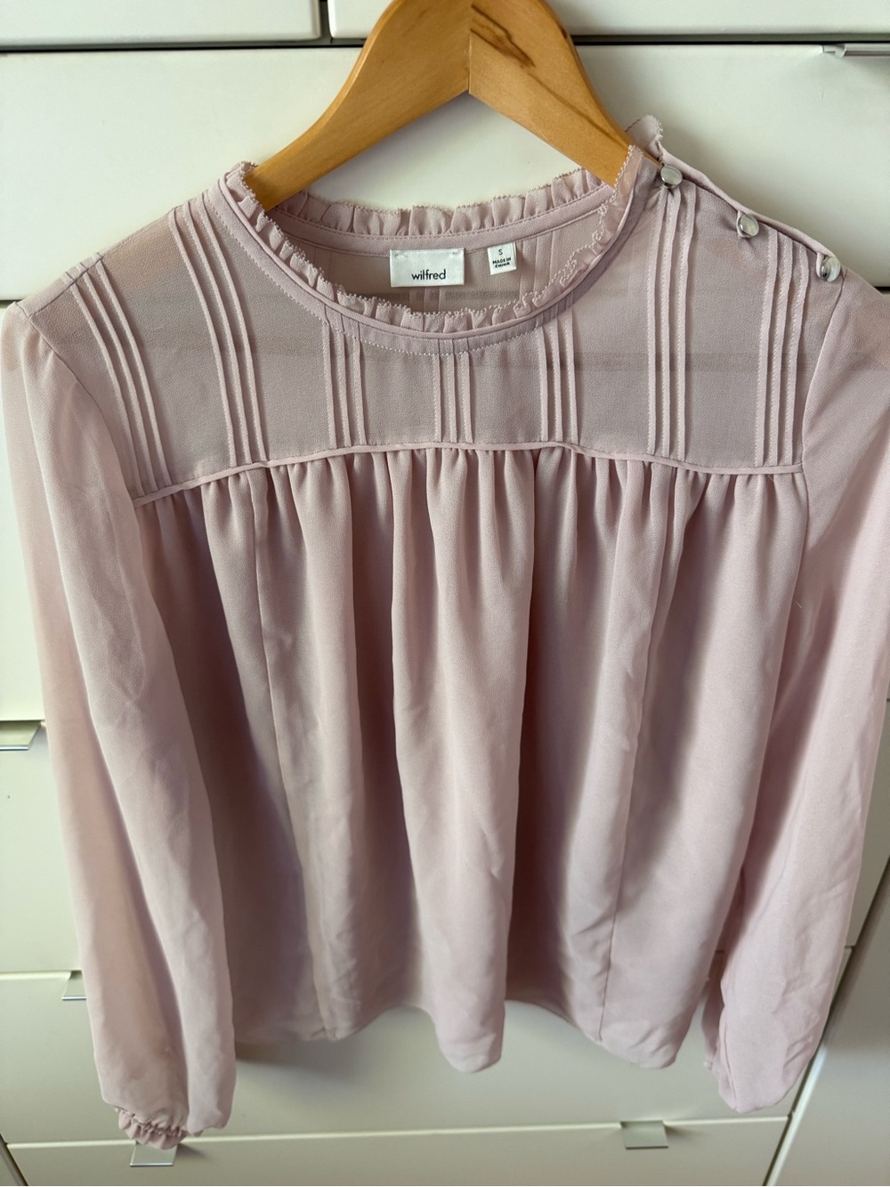 Wilfred Dusty Rose Blouse | Size Small - Picture 3 of 6